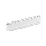 Metro promozionale pieghevole doppia unità di misura Carpenter 1M color bianco