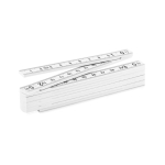 Metro promozionale pieghevole doppia unità di misura Carpenter 1M color bianco seconda vista