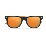 Occhiali da sole vintage stanghette bamboo lenti specchiate BeachWood