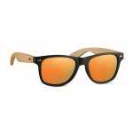 Occhiali da sole vintage stanghette bamboo lenti specchiate BeachWood seconda vista