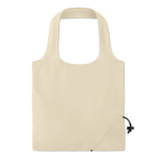 Shopper richiudibili per la spesa con logo 105 g/m2 Strawberry Cotton color beige