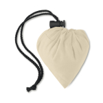 Shopper richiudibili per la spesa con logo 105 g/m2 Strawberry Cotton color beige seconda vista