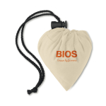 Shopper richiudibili per la spesa con logo 105 g/m2 Strawberry Cotton color beige seconda vista principale