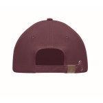 Cappelli baseball 6 pannelli cotone pettinato regolabile Cottonstyle color bordò terza vista