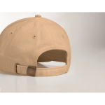 Cappelli baseball 6 pannelli cotone pettinato regolabile Cottonstyle color beige seconda vista fotografica