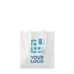 Shopper economiche personalizzate in fibra di bambù 105 g/m2 Bamboo vista area di stampa