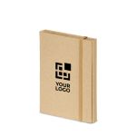 Portablocco con logo risma righello e memo sticker PocketDesk vista principale