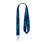 Lanyard Regular 15mm color blu mare vista area di stampa