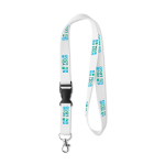 Lanyard Sublim Plus 15mm color bianco vista area di stampa