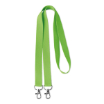 Lanyard Duo 15mm color verde mela