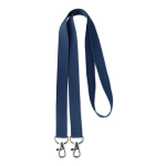 Lanyard Duo 15mm color blu mare