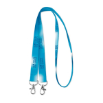 Lanyard Duo RPET Sublim 15mm color bianco vista area di stampa