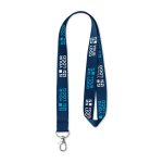 Lanyard Woven 15mm color blu mare vista area di stampa