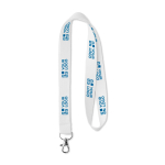 Lanyard Cotton 15mm color naturale vista area di stampa