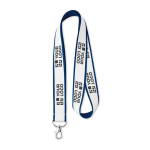 Lanyard Double 20mm color blu mare vista area di stampa