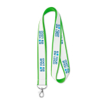 Lanyard Double Sublim 20mm color verde mela vista area di stampa