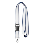 Lanyard Double Sublim Plus 20mm color blu mare