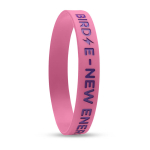 Braccialetti in silicone da personalizzare con il logo in Bassorilievo color rosa