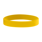 Braccialetti in silicone economici personalizzati con Altorilievo color giallo