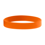 Braccialetti in silicone economici personalizzati con Altorilievo color arancione