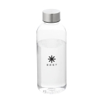 Bottigliette di plastica personalizzate tappo in alluminio 600ml City color trasparente vista con stampa tampografica