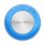 Bottigliette di plastica personalizzate tappo in alluminio 600ml City color blu trasparente terza vista frontale