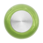 Bottigliette di plastica personalizzate tappo in alluminio 600ml City color verde trasparente terza vista frontale