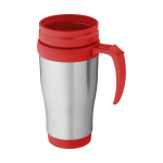 Bicchiere termico take away con manico colorato 400ml Barista color rosso