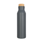 Bottiglia personalizzata con tappo in sughero 590ml Avenue Park color titanio seconda vista frontale