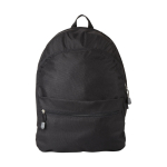 Zaino promozionale tanti colori doppio scomparto tasca frontale Teens color nero vista frontale
