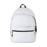 Zaino promozionale tanti colori doppio scomparto tasca frontale Teens color bianco vista frontale