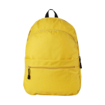 Zaino promozionale tanti colori doppio scomparto tasca frontale Teens color giallo vista frontale