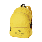 Zaino promozionale tanti colori doppio scomparto tasca frontale Teens color giallo vista con stampa serigrafica