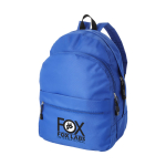 Zaino promozionale tanti colori doppio scomparto tasca frontale Teens color blu reale vista con stampa serigrafica