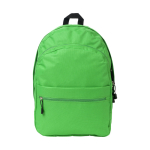 Zaino promozionale tanti colori doppio scomparto tasca frontale Teens color verde chiaro  vista frontale