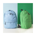 Zaino promozionale tanti colori doppio scomparto tasca frontale Teens color verde chiaro  immagine stile di vita