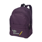 Zaino promozionale tanti colori doppio scomparto tasca frontale Teens vista con stampa serigrafica
