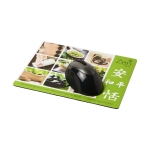 Mouse pad personalizzato in schiuma EVA e carta laminata Publish color bianco seconda vista frontale