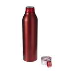 Borraccia alluminio da personalizzare finitura mate Aluring 650ml color rosso seconda vista