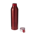 Borraccia alluminio da personalizzare finitura mate Aluring 650ml color rosso vista con stampa tampografica