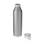 Borraccia alluminio da personalizzare finitura mate Aluring 650ml color argento seconda vista