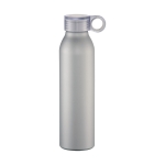 Borraccia alluminio da personalizzare finitura mate Aluring 650ml color argento seconda vista frontale