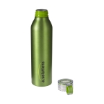 Borraccia alluminio da personalizzare finitura mate Aluring 650ml color verde chiaro  vista con stampa tampografica