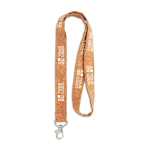 Lanyard Cork 15mm color naturale vista area di stampa