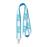Lanyard Double Sublim Express 20mm color azzurro ciano vista principale