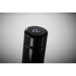 Thermos personalizzati con termometro touch a LED sul tappo 450ml Touch color nero quarta vista