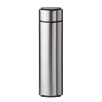 Thermos personalizzati con termometro touch a LED sul tappo 450ml Touch color argento opaco