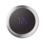 Thermos personalizzati con termometro touch a LED sul tappo 450ml Touch color argento opaco quinta vista