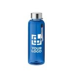 Eleganti borracce ecologiche con tappo antigoccia 500ml rPET color blu reale vista area di stampa