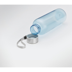 Eleganti borracce ecologiche con tappo antigoccia 500ml rPET color azzurro trasparente quinta vista fotografica